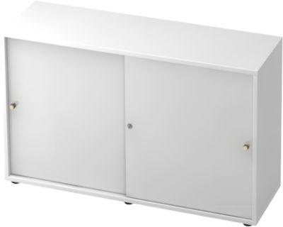 Schiebetürenschrank TOPAS LINE, 2 OH, weiß/weiß
