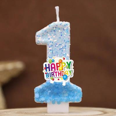 Uplift Treasures Colorful Number Birthday Cake Candle 0 To 9 Party Topper 1