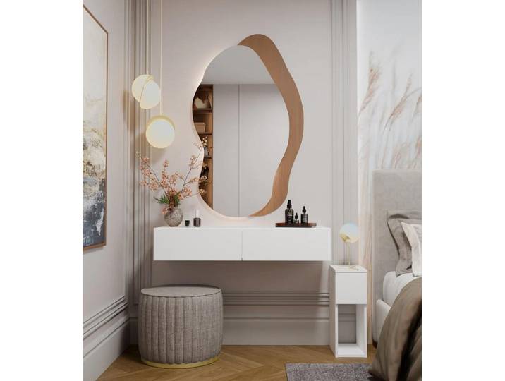 Coiffeuse suspendue MAREO - blanche