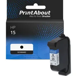 Druckerpatrone kompatibel mit HP 15 (C6615DE) - Schwarz