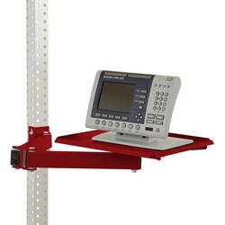 Manuflex ZB3568.3003 Ablageboard, drehbar für UNIVERSAL und PROFI, BxT 370 x 370 mm, mit Doppelgelenk-Schwenkausleger