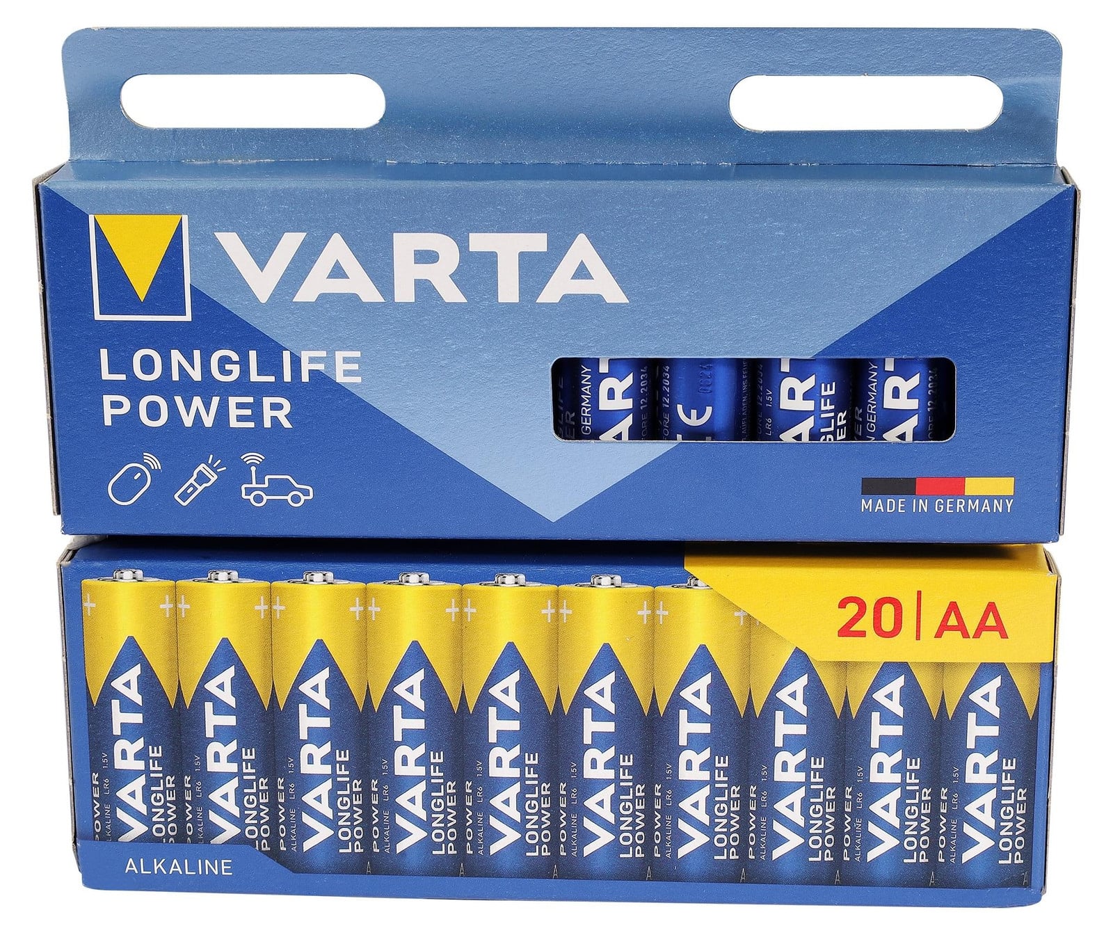 Varta Longlife Power Mignon AA LR 6 Batterij 1x 20V