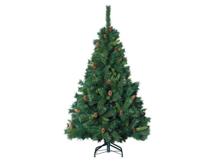 Künstlicher Weihnachtsbaum mit Zapfen, 210 cm
