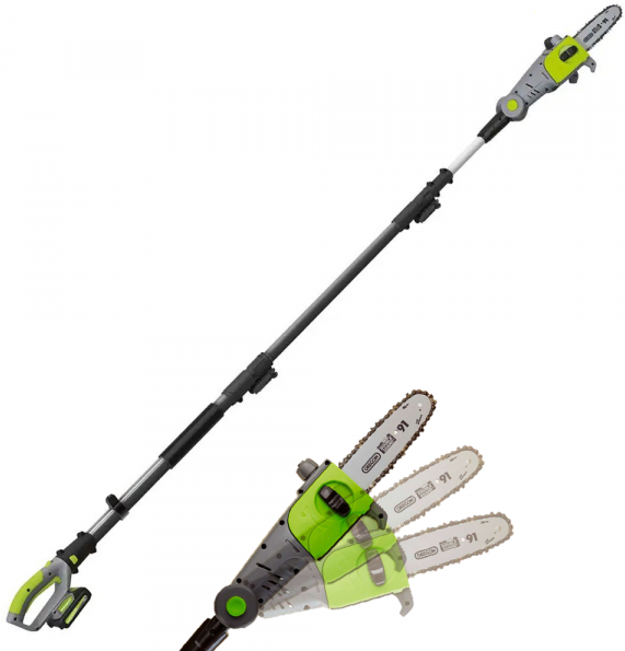 Akku-Teleskophochentaster Verdemax PT20 - Akku von 20V - 2AH