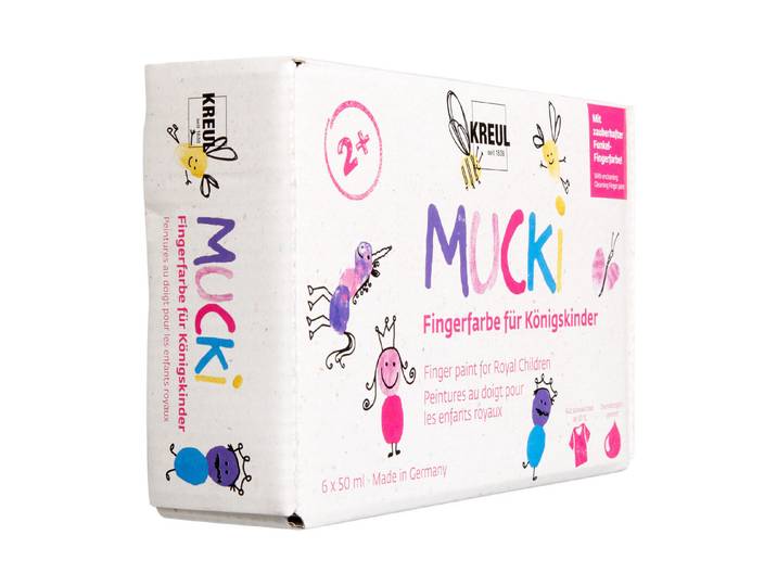 Mucki Königsskinder Fingerfarben 6 × 50 ml