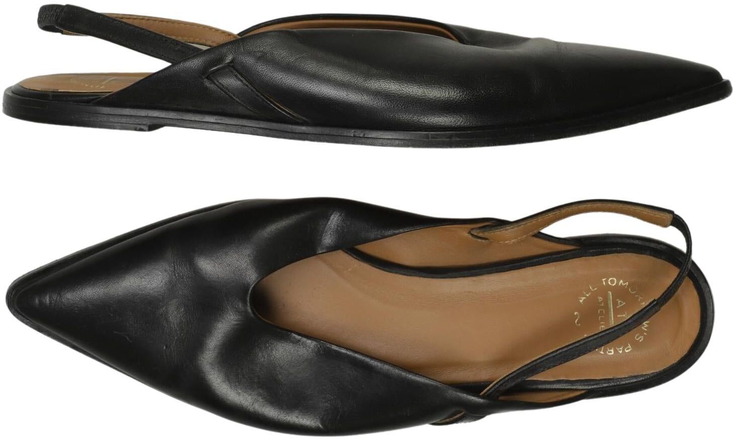 ATP Atelier Damen Ballerina, Schwarz, Gr. EU 38, kein / Etikett - Second Hand