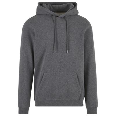 Kapuzensweatshirt MISTERTEE "MisterTee Basic Hoodie", Herren, Gr. M, grau (grau melange), 80% Baumwolle, 20% Polyester, unifarben, Rundhals, Sweatshirts