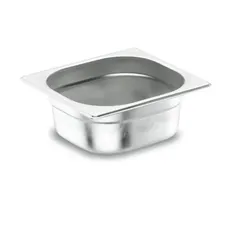 Lacor Gastronormschale GN 1/4 Edelstahl AISI 200, 2 cm 0,6 L