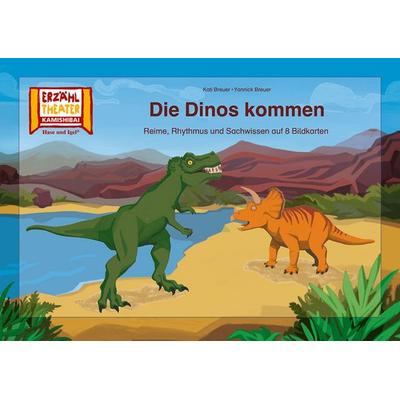 Die Dinos kommen / Kamishibai Bildkarten, Nonbook von Kati Breuer,Yannick Breuer, Hase und Igel Verlag