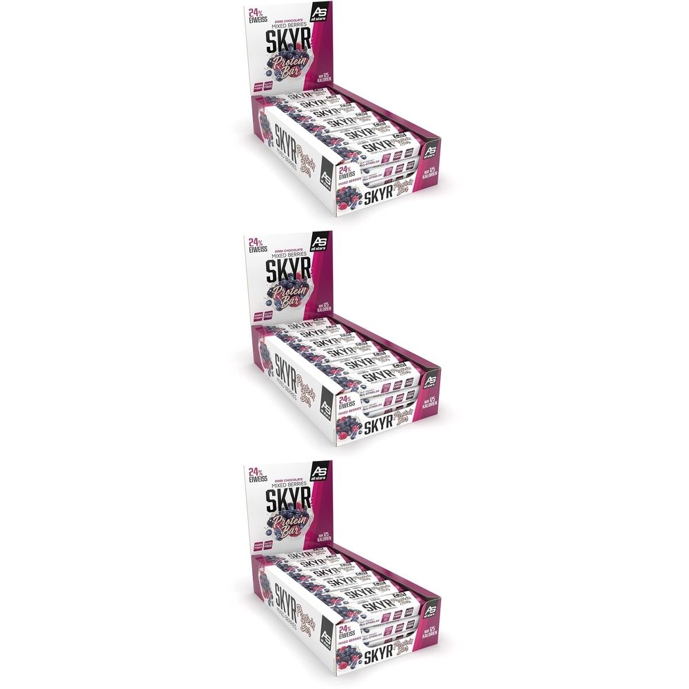 All Stars Skyr Protein Bar Mixed Berries 35g x 3 3x35 g Riegel