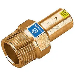 3/4x22mm Einsteckstück mit A Gewinde aus Rotguss Kombifitting Frabo DVGW