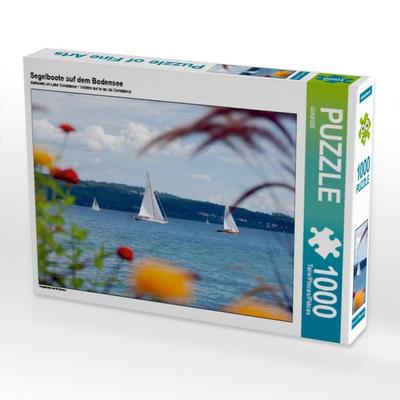 CALVENDO Puzzle Segelboote auf dem Bodensee | 1000 Teile Lege-Größe 64x48cm Foto-Puzzle für glückliche Stunden