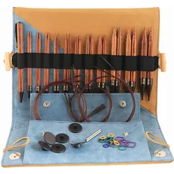 Knitpro Nadelset Deluxe, Nadel, Braun, Beige