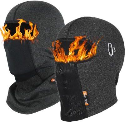 Uplifted Finds Winter Thermal Cycling Face Mask Balaclava Head Cover Windproof Outdoor Sports Headwear gray 02