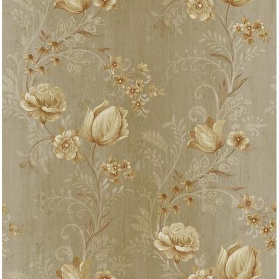 Seabrook Designs Seabrook Design Hestia Floral Trail Unpasted Wallpaper