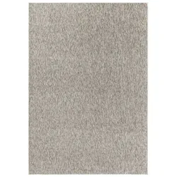Carpetsale24 Teppich 60x100 cm Beige, Einfarbiger Kurzflor Schlingenteppich für Flur, Küche oder Eingangsbereich, Modern, pflegeleicht & kompakt