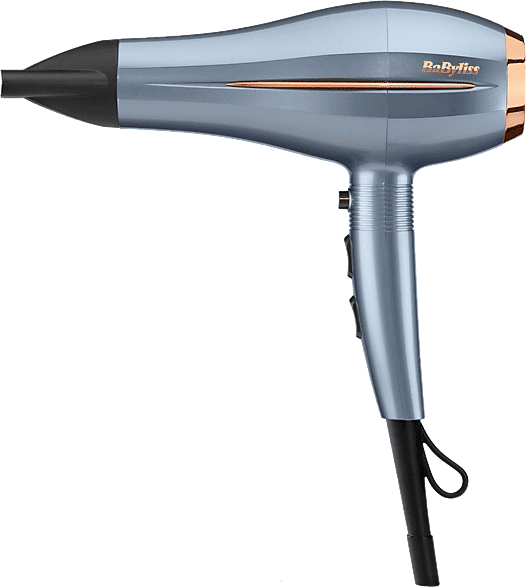 REACONDICIONADO Seminuevo Muy bueno Secador - BaByliss Demin Luxe D251PE, 2200W, 3 Temperaturas, 2 Velocidades, Aire Frío, Antiencrespamiento, Azul