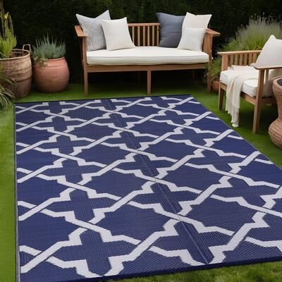 Beverly Rug Reversible Trellis Pattern Indoor/ Outdoor Area Rug