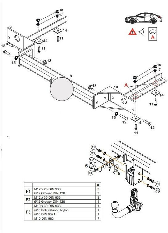 Attelage Opel Astra J GTC (10/11-12/18) RDSOV
