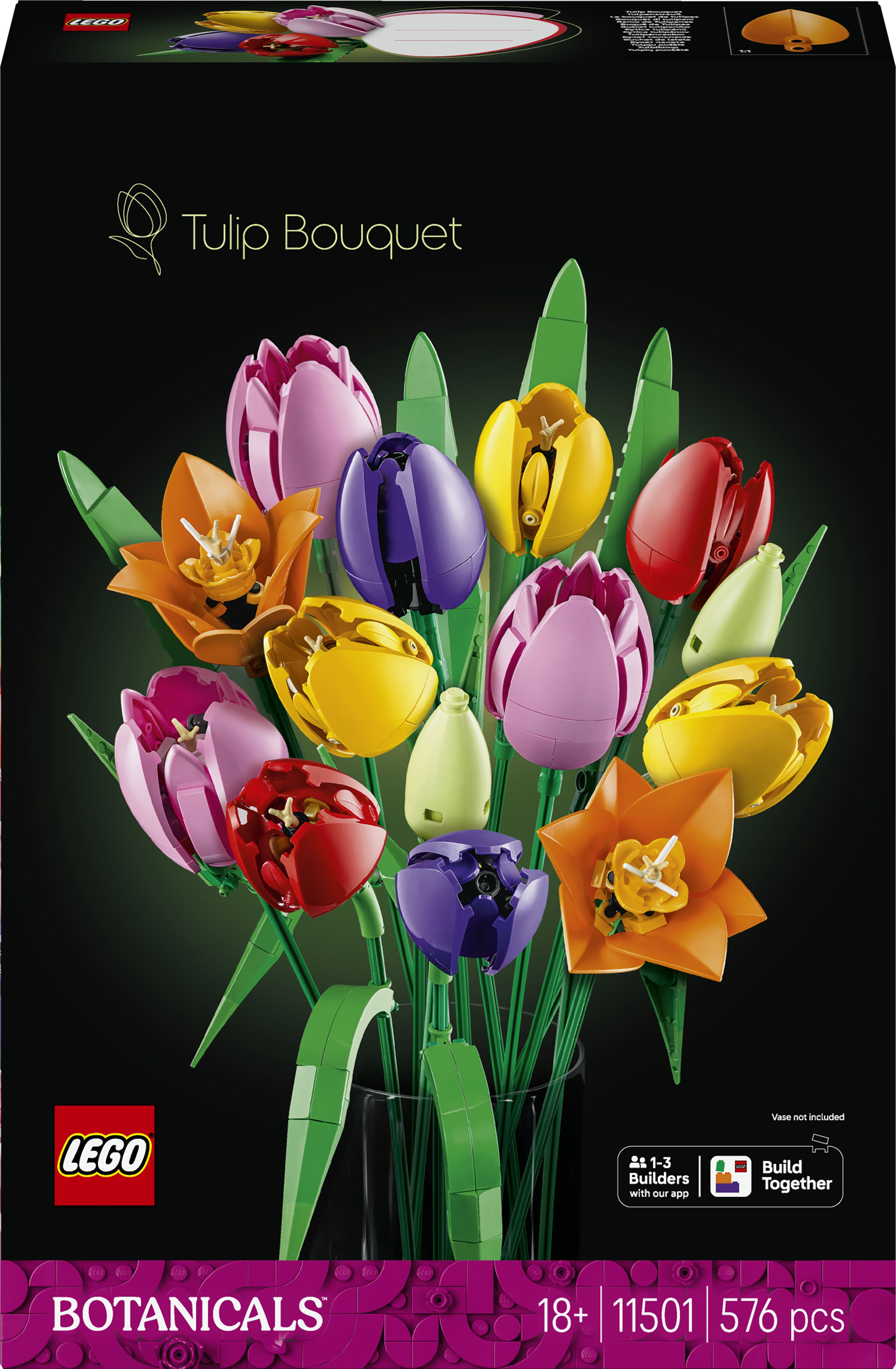 LEGO Botanicals Tulpenstrauß Bauset 576 Teile (Mehrfarbig) 11501