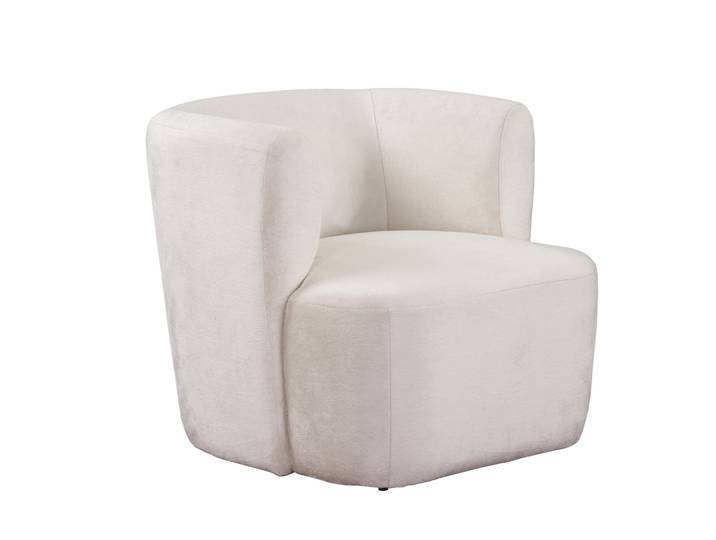 Masseno Polstersessel MOCHI, Klassisch Loungesessel ergonomisch, Plüsch-Stoff Beige