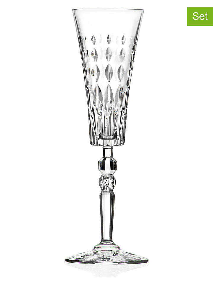 RCR cristalleria 6er-Set: Champagnergläser "Marilyn" - 170 ml - onesize