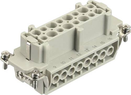Harting 09330162701 Buchseneinsatz Han E 16 + PE Schrauben 1St.