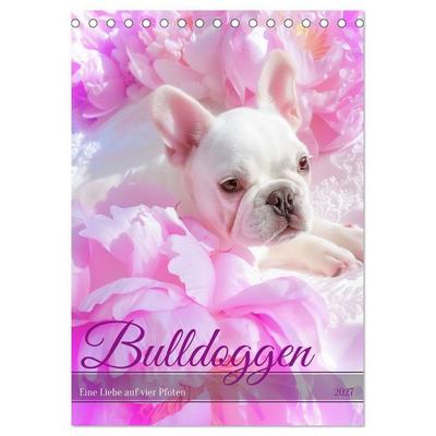 Bulldoggen (Tischkalender 2027 DIN A5 hoch), CALVENDO Monatskalender