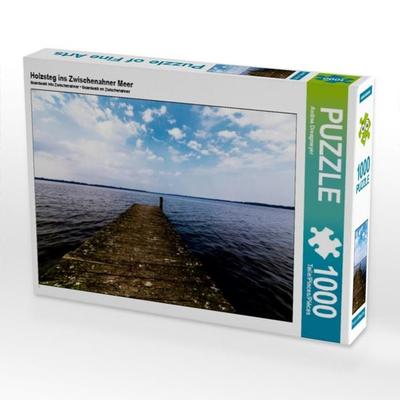 CALVENDO Puzzle Holzsteg ins Zwischenahner Meer 1000 Teile Puzzle quer | 1000 Teile Lege-Größe 64 × 48 cm Foto-Puzzle für glückliche Stunden