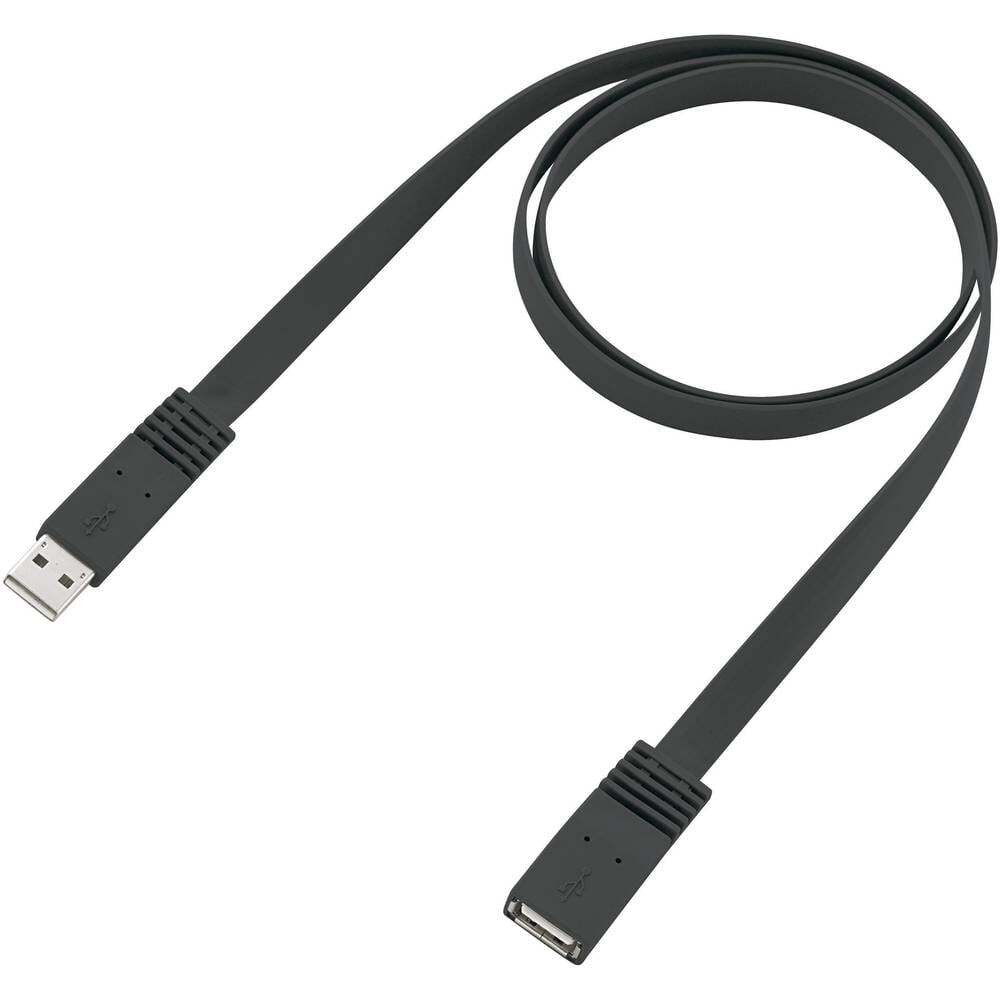 Renkforce USB 2.0 kabel met USB-A stekker en USB-A aansluiting, 2 meter, zwart