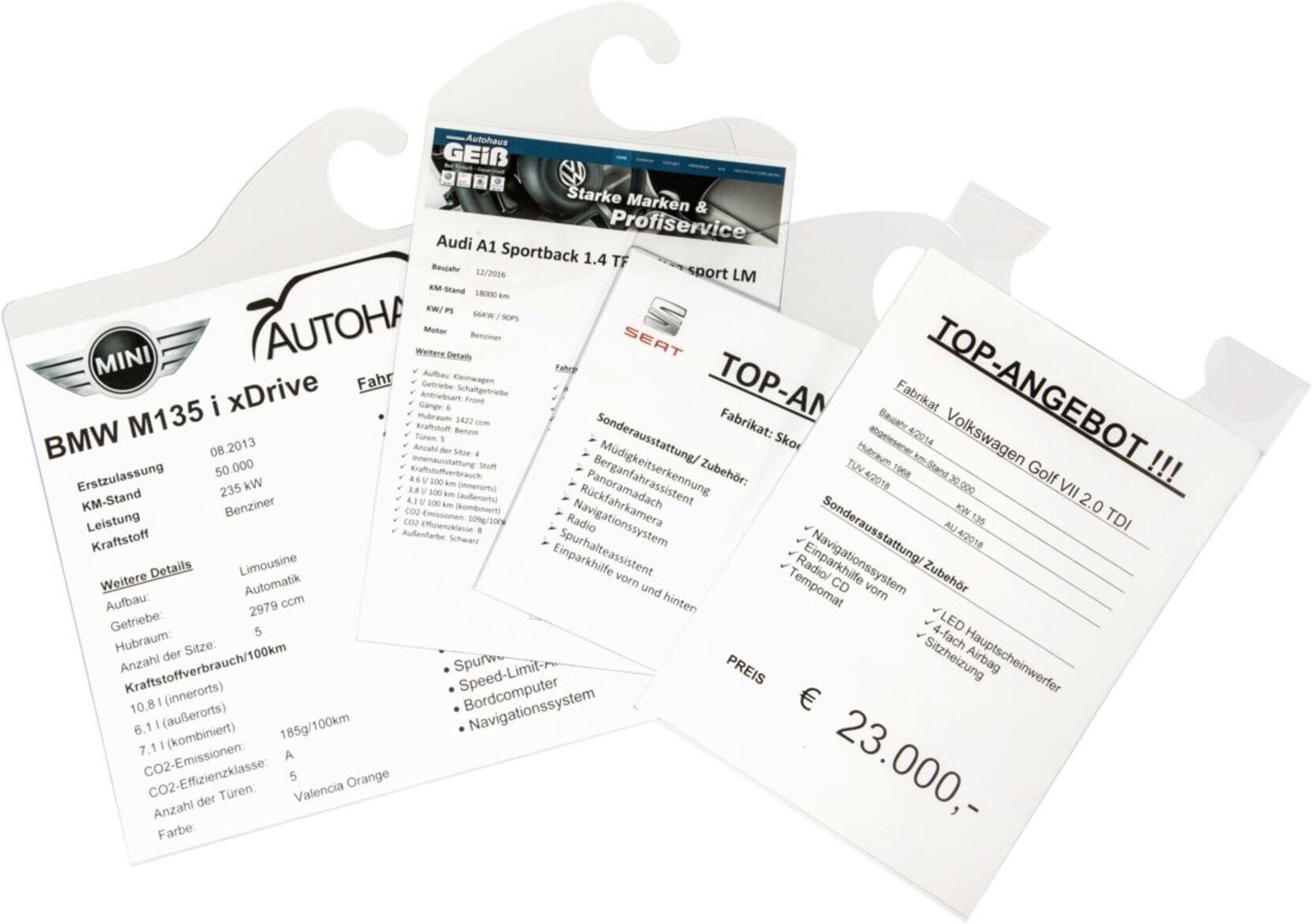 Eichner Preisblatt-Tasche DIN A4 für Kfz-Innenraum (9219-01054)