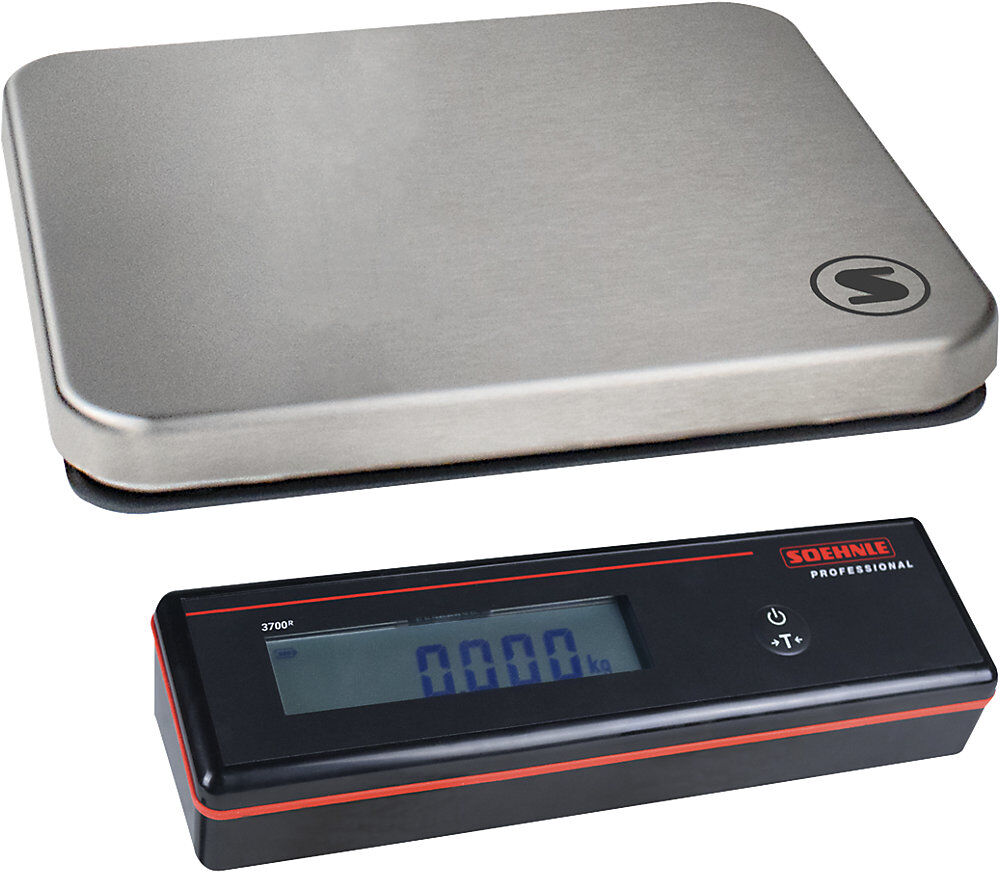 Tischwaage, mit Anzeigegerät, Wägebereich bis 60 kg, Wägeplatte 310 x 275 x 20 mm Soehnle