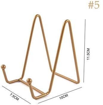 Uplift Treasures Metal Plate Display Stand For Photos And Decor a5