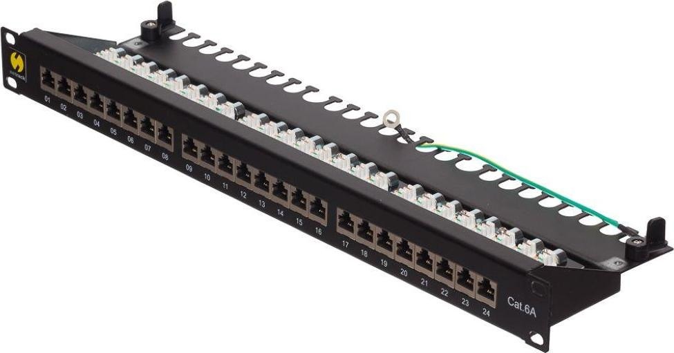Netrack 19-inch patchpaneel met 24 poorten Cat.6A FTP