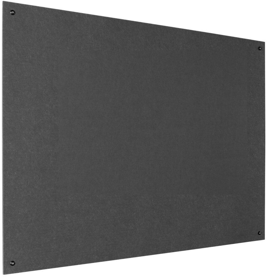 Symple Stuff Wall Mounted Reversible Bulletin Board Charcoal 120cm H x 180cm W