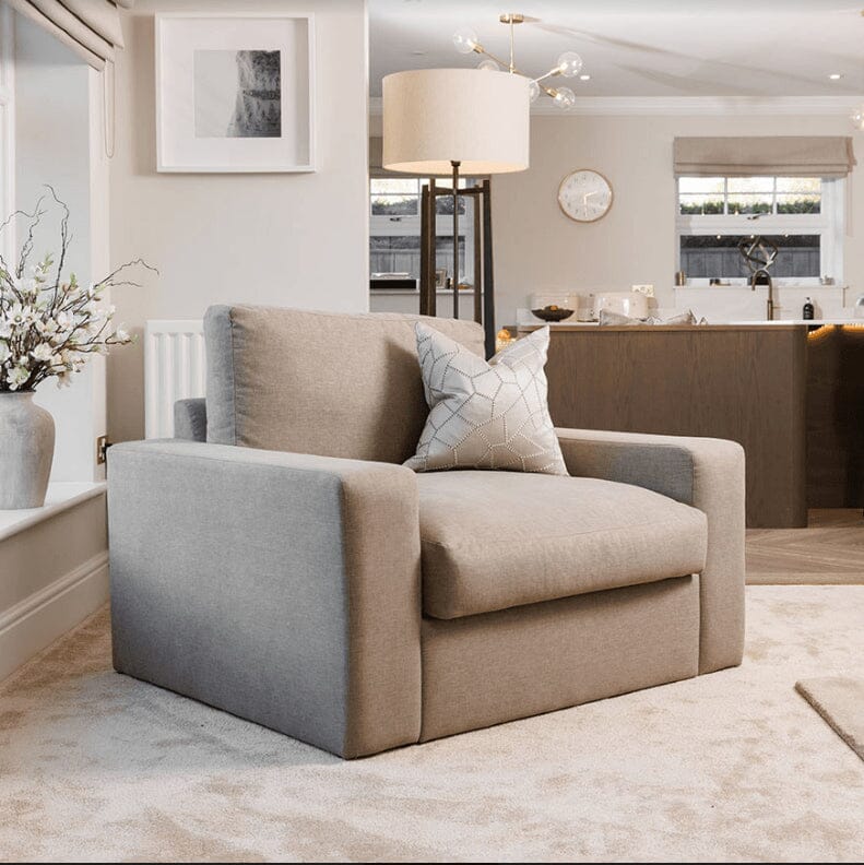 Tribeca Warm Grey Love Seat