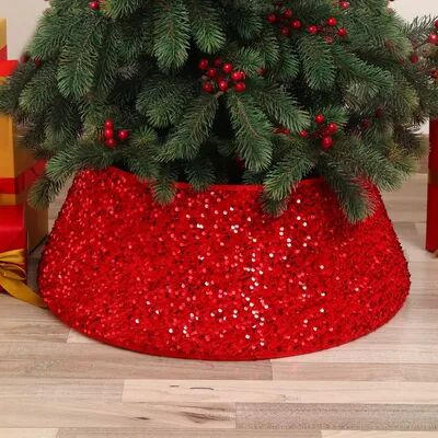 Modern Home Fixes Decorative Holiday Home Decor, Artificial Christmas Tree Skirt, Pine Tree Ring Base Cover e