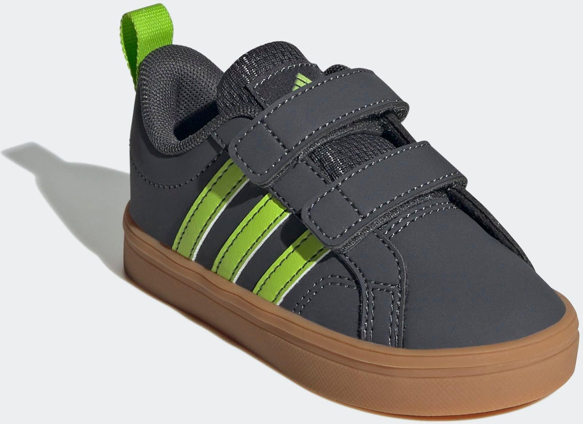 Sneaker ADIDAS SPORTSWEAR "VS PACE 2.0 KIDS", Kinder, Gr. 21, grau (grau six, solar slime, gum10), Synthetik, Textil, Schuhe Sneaker, für Kinder grau six, solar slime, gum10 21