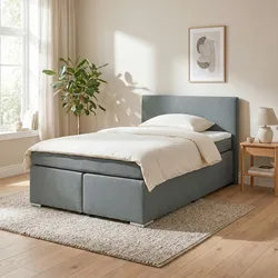Boxspringbett Mira 2 Graphitfarben ca. 160x200cm