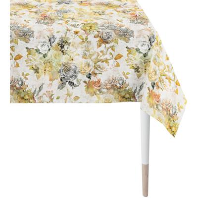 Tischdecke APELT "2708 Herbstzeit, Herbstdeko, Herbst", bunt (weiß, orange, gelb, grün, natur, bunt), B:150cm L:250cm, Baumwolle, Tischdecken, Tischdecke, Digitaldruck
