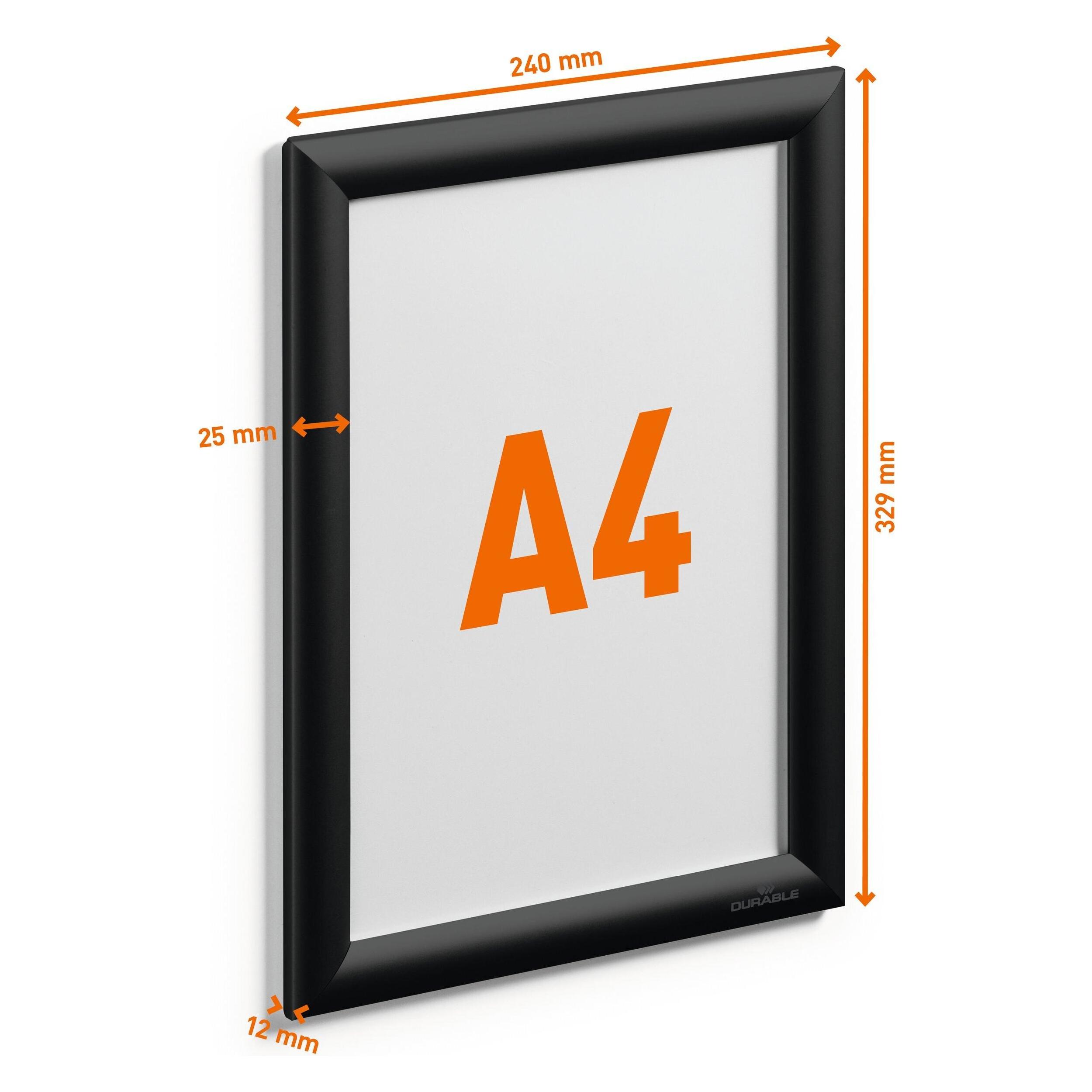 Durable Klapprahmen Aluminium A4 (479601)