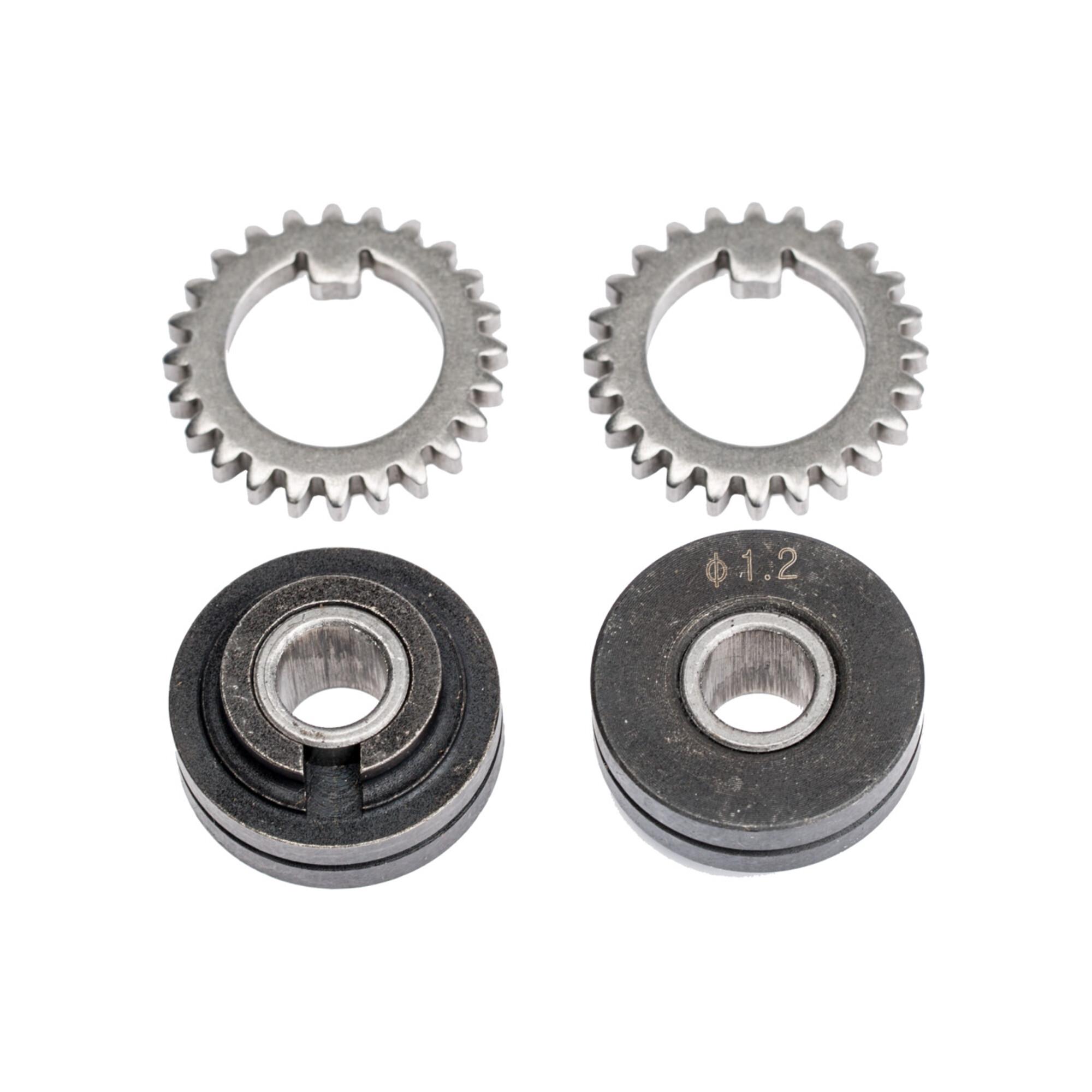schweisskraft Vorschubrollenpaar mit Zahnkranz 1,0 mm Massivdraht (1033602)