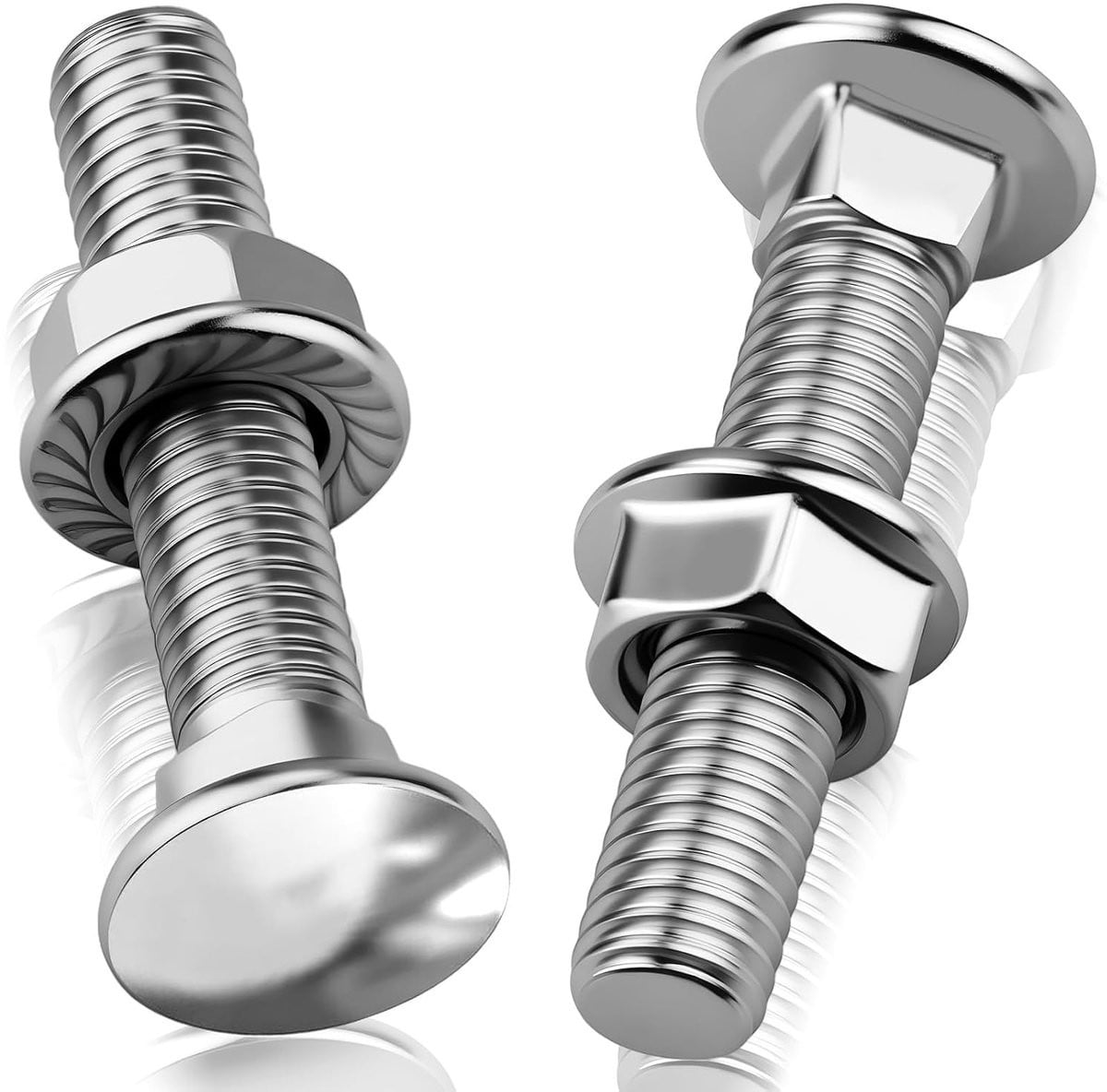 25 stuks slotbouten M5 x 50 mm met flensmoeren M5