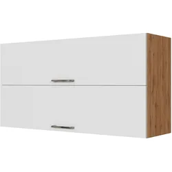 Held Küchenoberschrank ca. 110 cm Weiß/Eiche