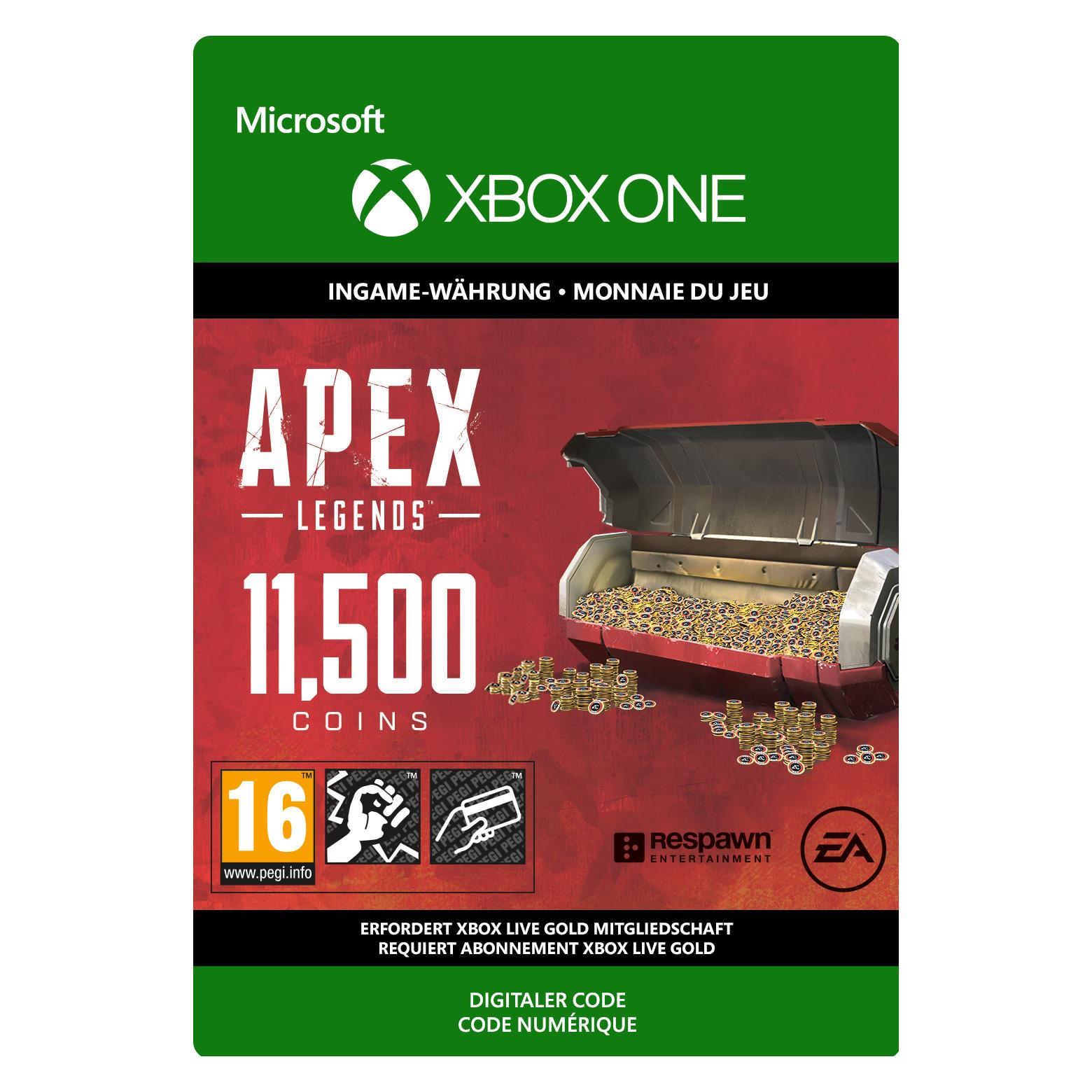 Microsoft Xbox APEX Legends 11500 Coins Download Code (7F6-00595)
