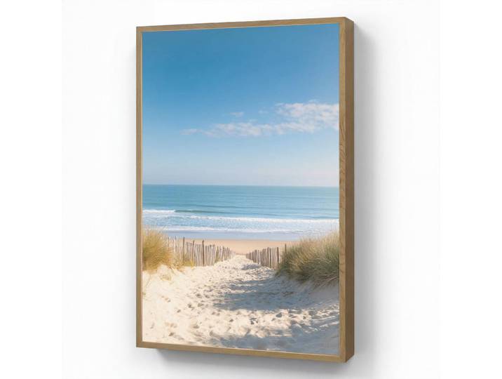 OnlyWow Wandleuchte MIT Akku Strand - Meer - Düne - Sand - Sommer 60x90 cm, Sandfarben, Rechteckig, LED integrated, 60x90x8 cm, Lampen & Leuchten, Innenbeleuchtung, Wandleuchten