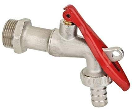 Bugatti Rubinetto portagomma 1/2 " a leva in alluminio LUCCHETTABILE