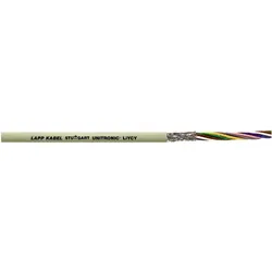 Lapp, Kabelleitung, 10 Meter 0034515 LiYCY geschirmte Steuerleitung 15x0,34 mm2 I PVC Datenleitung grau I LED Verbi (10 m)