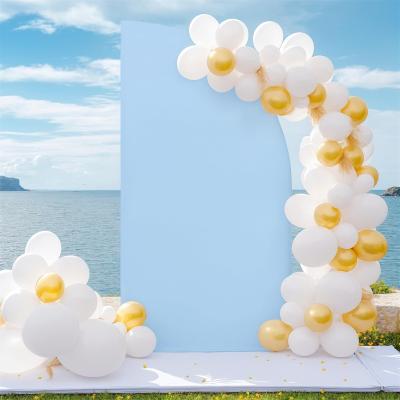 Garvee Half Moon Arch Backdrop Cover Spandex 5ft 6ft Champagne Pink Blue