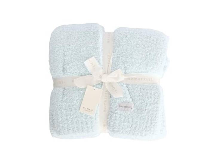 Saranoni Bamboni Luxus-Überwurfdecke, übergroß, superweicher Plüsch, dekorativ, Bequeme Decken für Couch oder Bett, Himmelblau, Größe XL, 152,4 x 203,2 cm